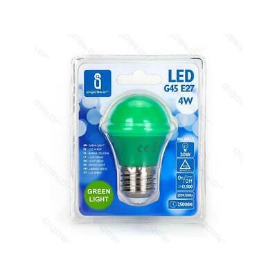 LAMPADINA COLORATA LUCE BLU ROSSA VERDE 4w LED lampadine cortile SFERA E27  G45