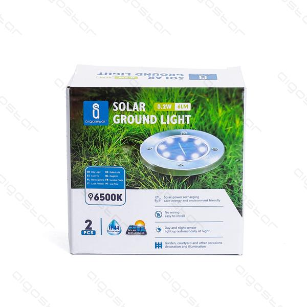 FARETTI DA GIARDINO LED CON PANNELLO SOLARE 2 PEZZI – Saisystem